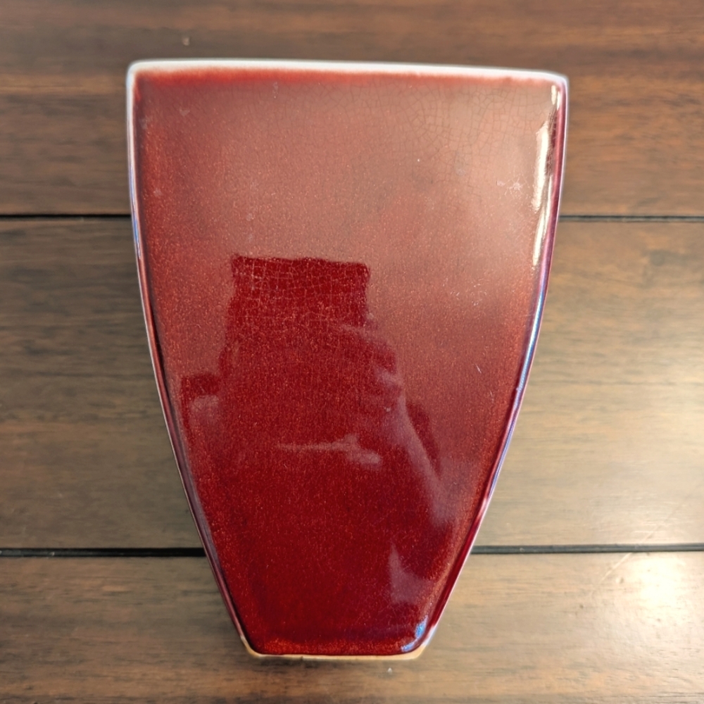 Elegant Red Ceramic Vase